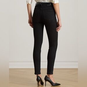 Ralph Lauren BLACK LABEL High-Rise Skinny‎ Ankle Jeans Dark Wash Women's 4 EUC
